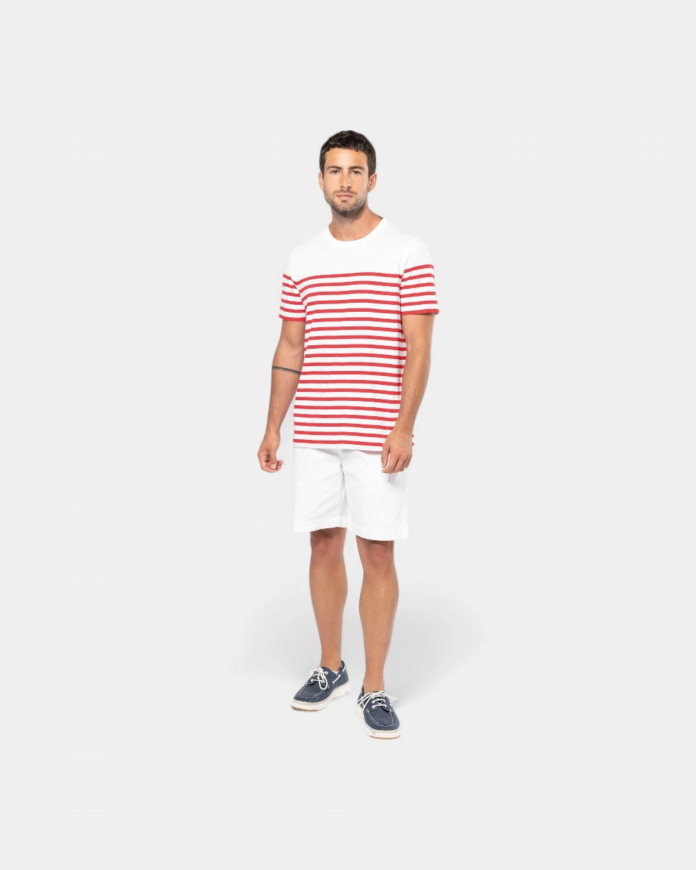 T-shirt marin col rond homme à personnaliser